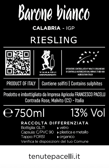 BARONE BIANCO RIESLING