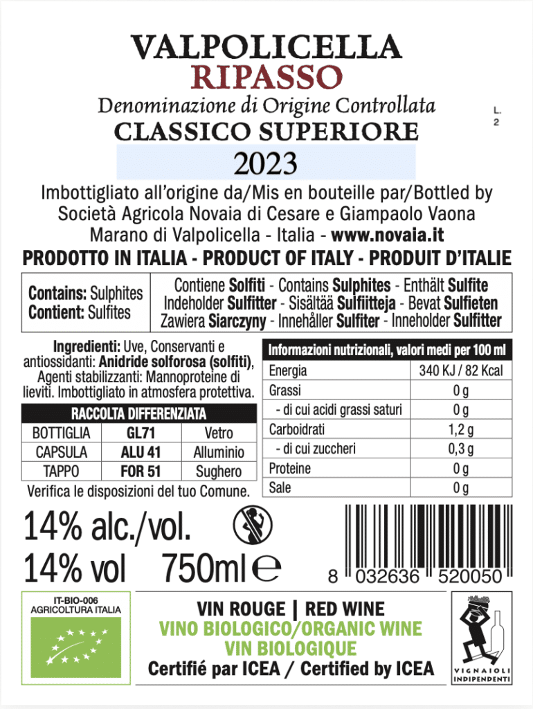 Novaia Valpolicella Ripasso Classico Superiore