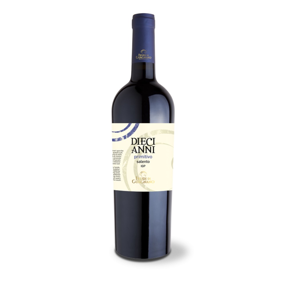 Diecianni Primitivo 2017 - Salento IGT Rosso - Feudi di Guagnano